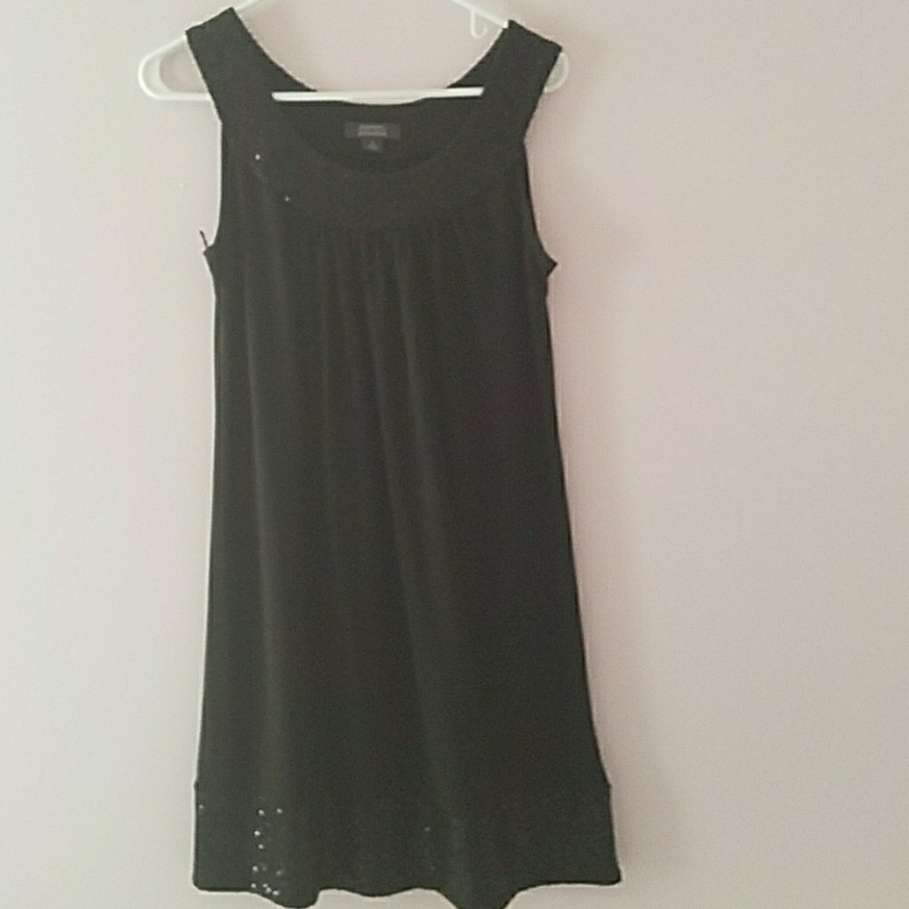 Black dress with sequin detail